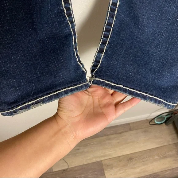 EUC True Religion Vintage Rollingwood Billy Super T White Big Stitch Size 27 - Picture 4 of 14